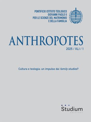 cover image of Anthropotes 2025 / XLI / 1